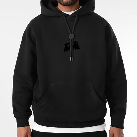 Final Club - Conjunto de sudadera con capucha y pantalón de chándal FNL Black Logo